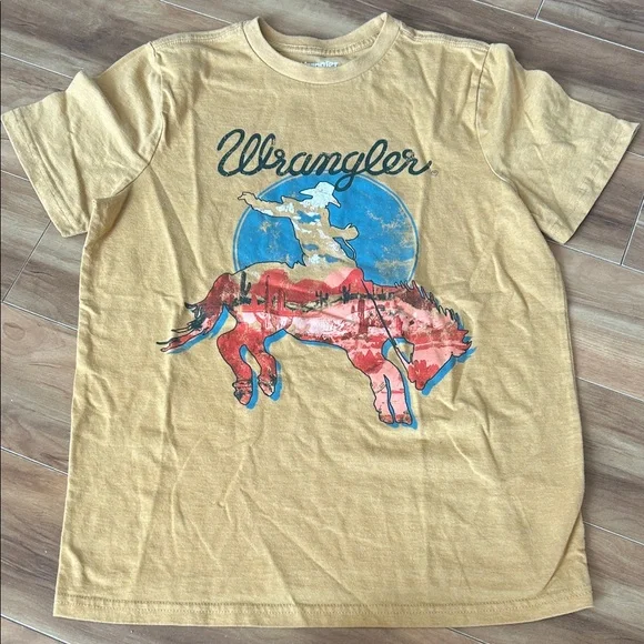 Wrangler Women's Mustard Graphic Tee - Picture 1 of 4